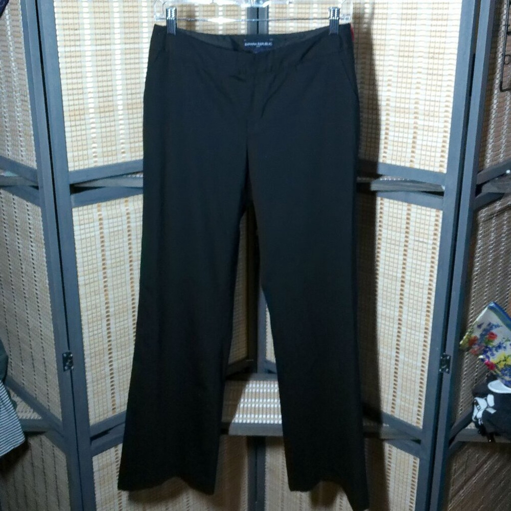 Banana Republic Black Hidden Button Trouser